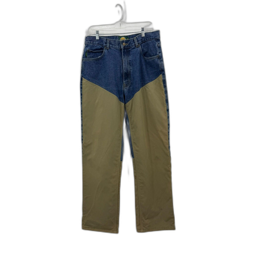 Cabela's Roughneck Two Tone Brush Pants Men Double Knee Work Hunting Outdoors 34